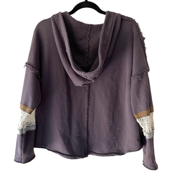 FREE PEOPLE NWOT DREAM CATCHER FP MOVEMENT HOODIE WASHED BLACK | SIZE: SMALL - Picture 7 of 10